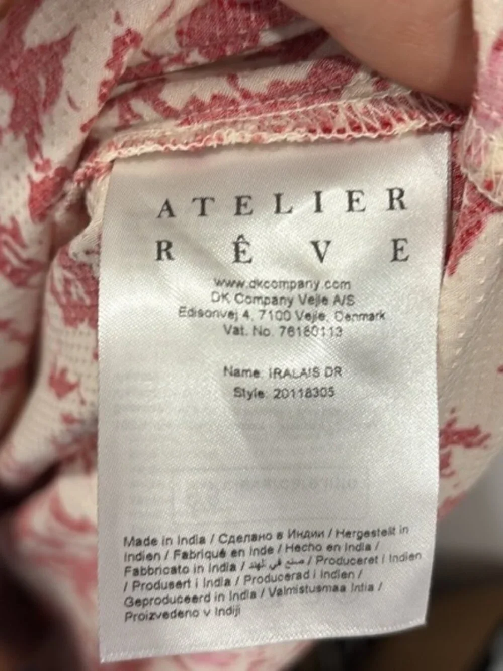 NWT Atelier Rêve Alais Midi Dress | Red & White Floral | Size 8  $179.00 CAN - Picture 6 of 11